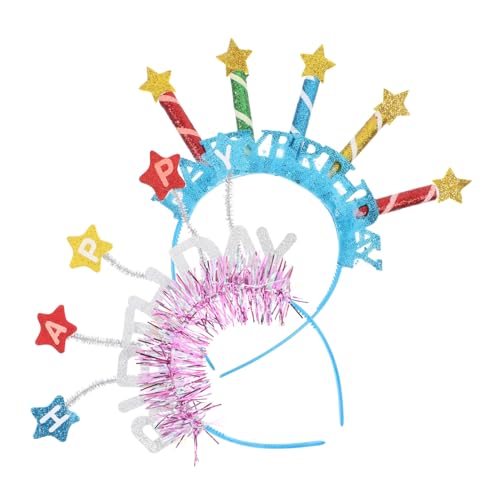 POPETPOP 2stücke Geburtstagskopfschmuck Für Frauen Und Teenager Party Stirnbänder Mit Happy Birthday Motiven Leicht Und Angenehm Zu Tragen Für Geburtstagsfotoshootings Und Lustige von POPETPOP