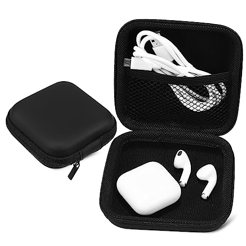 POPETPOP 2stücke Hartschalentasche Aus Eva-Material Aufbewahrungstasche Für Kopfhörer Und Ladekabel Organizer-Tasche Mit Netztasche Für Kleine Elektronikgeräte Powerbank Und Leicht Und von POPETPOP