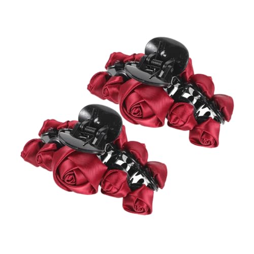 POPETPOP 2stücke Kratzerfreie Haarklammer Mit Roter Große Haarnadel Für Damen Geeignet Für Verschiedene Frisuren Und Anlässe Langlebig Und Einfach Zu Handhaben von POPETPOP