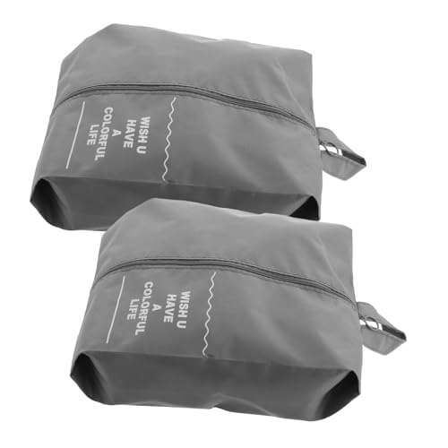 POPETPOP 2stücke Schuhtasche Faltbar Mit Griff Schuh-Organizer Für Reisen Und Sport Geeignet Für Sportschuhe Und Sneaker Platzsparendes Aufbewahrungssystem Für Männer Und Frauen von POPETPOP