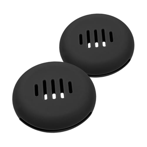 POPETPOP 2stücke Silikon-make-up-schwammhalter Wiederverwendbar Waschbar Organizer Für Beauty-schwämme Schwarz Kompaktes Reiseetui Für Make-up-zubehör von POPETPOP