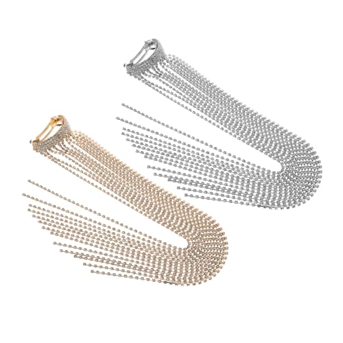POPETPOP 2stücke Strass-tassel Haarklammern Für Damen Elegante Haarnadeln Für Hochzeiten Ponytail-accessoires Und Funkelnde Hochzeitsfrisuren Für Stilvolle Frauen POPETPOP 2stücke Strass-tassel Haarklammern Für Damen Elegante Haarnadeln Für Hochzeiten Ponytail-accessoires Und Funkelnde Hochzeitsfrisuren Für Stilvolle Frauen von POPETPOP