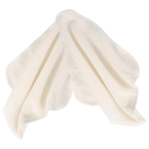 POPETPOP 2stücke Wiederverwendbare Gesichtsreinigungstücher Bambusfaser Sanfte Peeling-waschhandschuhe Für Gesichtsreinigung Umweltfreundliche Waschbare Handtücher von POPETPOP