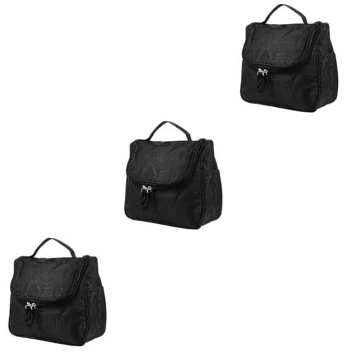 POPETPOP Bimsstein Für Die Füße 3 STK Reise-Kosmetiktasche Schwarze Einkaufstasche wasserdichte Tragetasche Reise-Make-up-Taschen Handtasche Für Männer Umhängetasche n Reisen Falten Nylon von POPETPOP