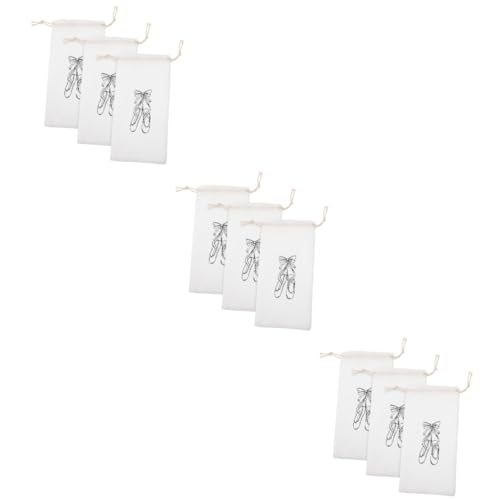 POPETPOP 3 Sätze Schuhe Für Mädchen Tanztaschen Kordelzug Hausschuhe Tanzschuhtasche Balletttasche Schuhwaschbeutel Wäschebeutel Für Schuhe Ballettschuhe Aus Segeltuch Flanell 3 Stück * 3 von POPETPOP