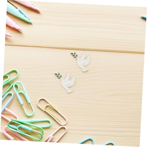 POPETPOP 3 Stück Anstecknadeln Für Kleidung: Taube Mit Oliven-reversbrosche, Süße Tier-anstecknadeln Für Rucksäcke, Kleidung Und Accessoires, Friedenssymbol-schmuck von POPETPOP