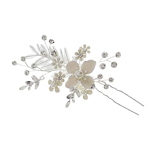 POPETPOP 3st Brautkristall-haarspange Hochzeit Haarteil Für Frauen Haarschmuck Für Die Braut Strass-haarteil Perlenblumen-haarschmuck Braut Haarteil Strasssteine Stift Mädchen Strass von POPETPOP