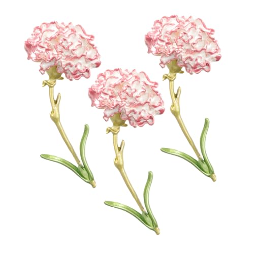 POPETPOP 3 Stück Damen Broschen aus Langlebiger Zinklegierung Blumenförmige Anstecknadeln in Elegantem Vintage Design Vielseitiges Modisches Accessoire für Jacken Kleider und Schals von POPETPOP