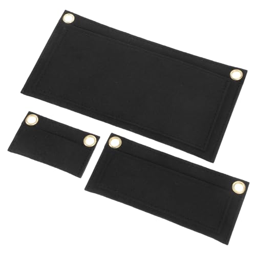 POPETPOP 3 Stück Filz Taschenorganizer Teiliges DIY Umrüstset mit Kettenoption Innenfutter für Clutch und Umhängetasche Verbesserte Aufbewahrung Schonende Handtaschenmodifikation von POPETPOP
