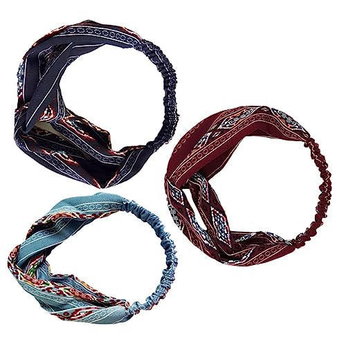 POPETPOP 3st Sport Stirnband Frauen Kopftuch Bandana Masse Bulk-haargummis Lotus Teelichthalter Haarbänder Breites Haarband Bandana Für Frauen Yoga-stirnband Fräulein Jahrgang Kopfbedeckung von POPETPOP