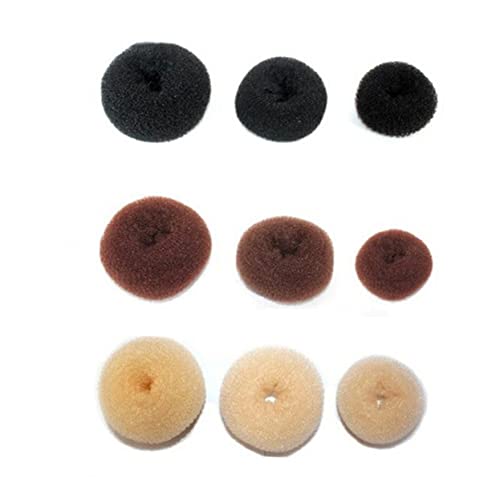 POPETPOP 3 Stück Socken Für Frauen Diy-Haar-Donut-Ring-Former Donut-Brötchen-Funktionen Socken Für Frauen Haar-Donuts Socken-Brötchen-Maker Haarschwamm Damen-Socken von POPETPOP