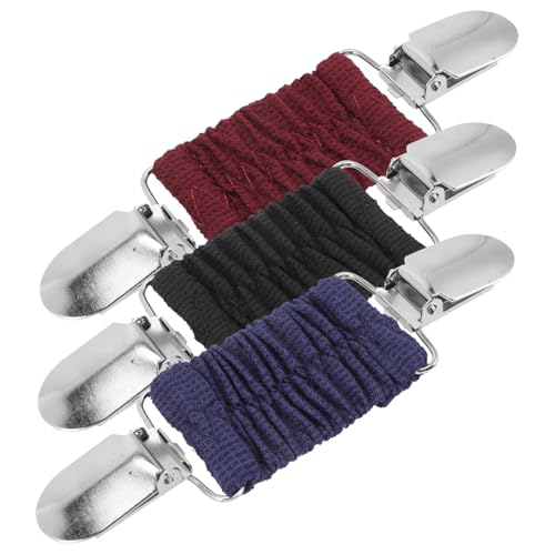 POPETPOP 3 Stück Teiliges Elastische Strickjacken Clips für Damen Vielseitige Pullover Verschlüsse Modische Kleid Clips in Schwarz und für Cardigans Schals und Kleider von POPETPOP