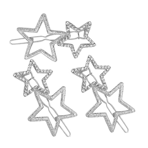 POPETPOP 3 Stück Teiliges Haarklammern Sternform mit Funkelnden Strasssteinen Langlebige Haarspangen aus Robustem Material Niedliche Haarschmuck Accessoires für Frauen und Mädchen von POPETPOP