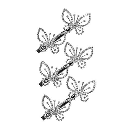 POPETPOP 3stücke Schmetterlinge Haarspange Mit Strass Kristallen Haarnadel Haarschmuck Für Damen Frisur Styling Werkzeug von POPETPOP