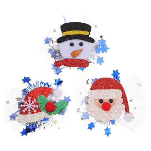 POPETPOP 3 Stück Teiliges Weihnachts Haarspangen für Damen und Weiche Leichte Haarschmuck Accessoires mit Rentier Schneemann und Weihnachtsmann Motiven für Weihnachtsfeiern und Festliche POPETPOP 3 Stück Teiliges Weihnachts Haarspangen für Damen und Weiche Leichte Haarschmuck Accessoires mit Rentier Schneemann und Weihnachtsmann Motiven für Weihnachtsfeiern und Festliche von POPETPOP