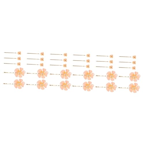 POPETPOP 30 Blumenclip kleine Haarspangen Blumenhaarspangen für hair clip flower hair accessories for girls Hochzeitsdekorationen für die Zeremonie rosa Haarspangen Schmuck von POPETPOP