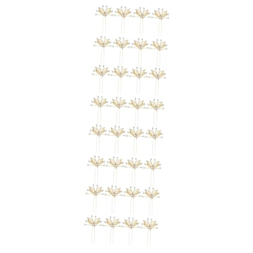 POPETPOP 32 Stk Haarnadel Perlen Haarstab Perlenhaarspangen Haarschmuck Für Frauen Goldene Haarspangen Blonde Haarspangen Haarschmuck Zur Hochzeit Legierung Braut Hochzeitskleid Blatt von POPETPOP