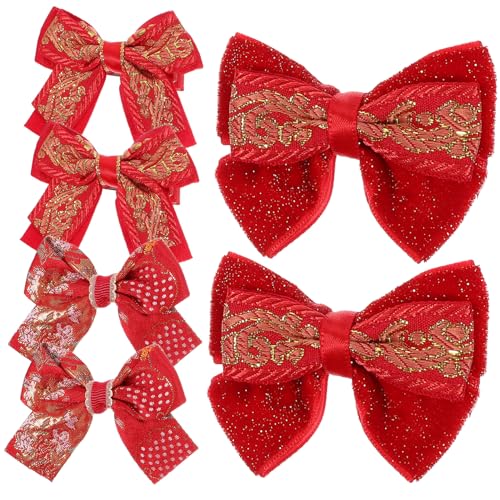 POPETPOP 3paare Haarspange Für Kleine Mädchen Haarschleife Rot Haarspangen Haarschmuck Party Geburtstag Alltag Robust Sicher Praktisch von POPETPOP