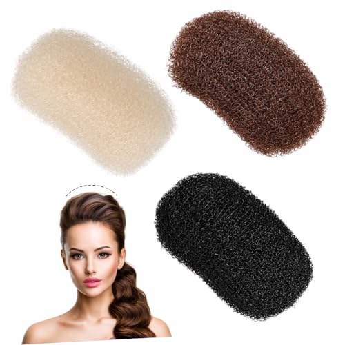 POPETPOP 3stücke Teiliges Frauen Haar Volumen Bump Clips Atmungsaktive Haar Basis Styling Klammern Gekämmte Haarkreationen Für Eleganten Look Schwarz Braun von POPETPOP
