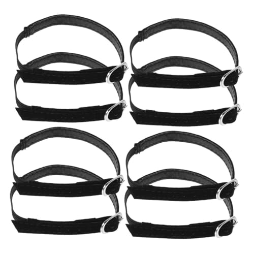 POPETPOP 4 Paare Abnehmbare PU Schuhriemen für High Heels Elastische Verstellbare Löse Schnürsenkel Teiliges Sicheres Tragegefühl Verhindert Rutschen Passend für Damen Schuhe von POPETPOP