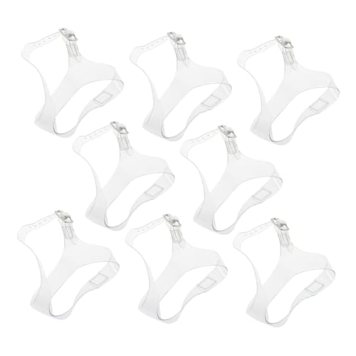 POPETPOP 4 Paare Tpu High Heels Schuhriemen Transparent Abnehmbare Verstellbare Rutsch Absätze Riemen für Damen Party und Alltag von POPETPOP