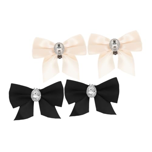 POPETPOP 4 STÜCKE Abnehmbare Schleifen Schuhclips Leichte DIY Schuhschmuck Accessoires Schwarz Hochzeitsschuh Dekoration mit Zarten Schleifen für Damen Schuhe POPETPOP 4 STÜCKE Abnehmbare Schleifen Schuhclips Leichte DIY Schuhschmuck Accessoires Schwarz Hochzeitsschuh Dekoration mit Zarten Schleifen für Damen Schuhe von POPETPOP