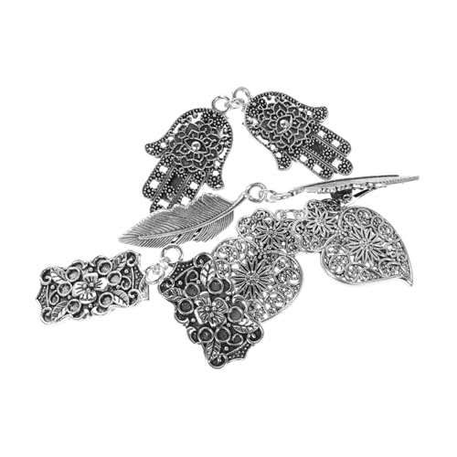 POPETPOP 4 STÜCKE Damen Schalclip aus Zinklegierung Vielseitiger Cardigan und Kleidclip mit Floralem Federdesign Verhindert Öffnungen und Schützt Privatsphäre Robust und Elegant für von POPETPOP