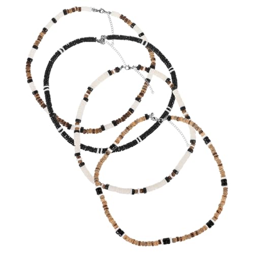 POPETPOP 4 Stück Boho Perlenkette Teiliges Bunte Handgefertigte Clavicle Choker Halskette Modisch Leicht und Robust für Alltag und Festlichkeiten POPETPOP 4 Stück Boho Perlenkette Teiliges Bunte Handgefertigte Clavicle Choker Halskette Modisch Leicht und Robust für Alltag und Festlichkeiten von POPETPOP
