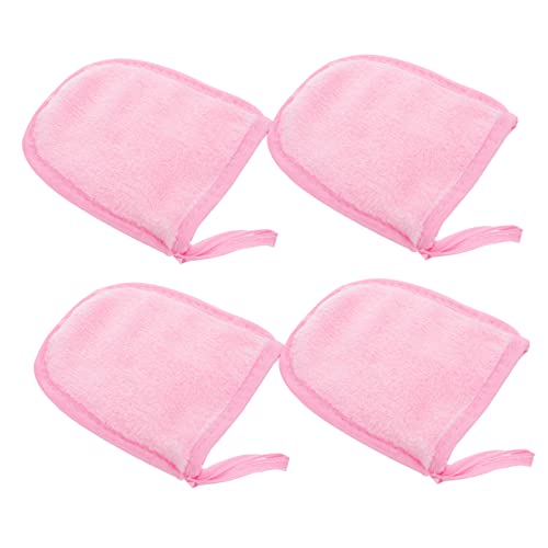 POPETPOP 4 Stück Reinigungsschwamm bilden Gesichtswaschschwamm waschbare Make-up-Pads klare Wimperntusche Handschuhe Make-up-Zubehör Pulverreiniger Makeup entferner pudrig Fingerbett von POPETPOP