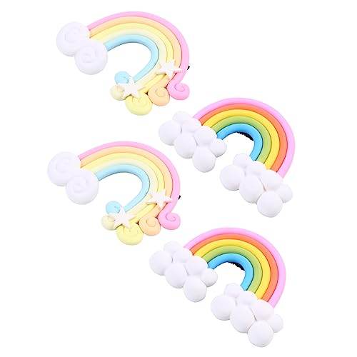 POPETPOP 4 Seiten clip für die Ausgabe von Karten Haarklemme elegant Haarspange glitzernde Haaraccessoires Haarschmuck für Kinder Haarpflegezubehör Haargriff Karikatur Kopfbedeckung von POPETPOP