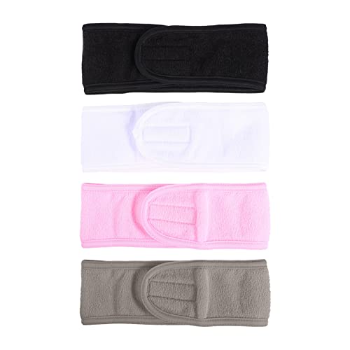 POPETPOP 4 Stück Stirnband Make-up Bade Haarband Frauen Make-up Haarband Make-up-duschkopf-wrap Outdoor-kopfbandage Haarband Waschen Make-up-haarreifen Sport Fitness Stoff von POPETPOP