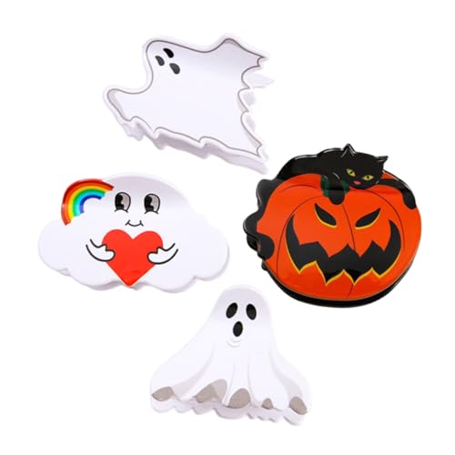 POPETPOP 4 Stück Teiliges Halloween Haarklammer mit Pumpkin Design Haarkrallen Clips für Frauen Rutschfeste Kieferklemmen Stilvolle Haarspangen für Festliche Frisuren POPETPOP 4 Stück Teiliges Halloween Haarklammer mit Pumpkin Design Haarkrallen Clips für Frauen Rutschfeste Kieferklemmen Stilvolle Haarspangen für Festliche Frisuren von POPETPOP