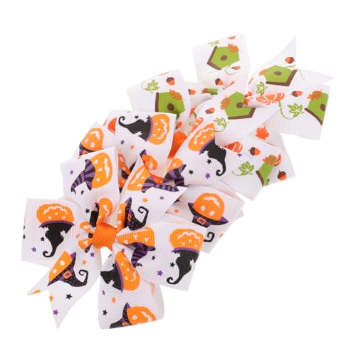 POPETPOP 4 Stück Teiliges Halloween Haarschleifen aus Sicherem Stoff Niedliche Schleifen Haarspangen für Mädchen Langlebig Vielseitig für Halloween Partys Geburtstag Hochzeit Modischer von POPETPOP
