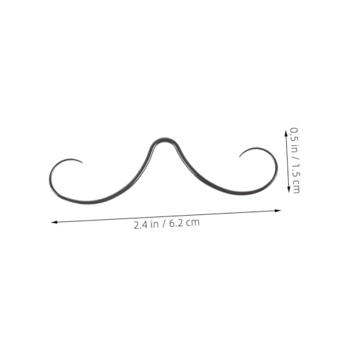 POPETPOP 4 Stück Teiliges Septum Piercing aus mit Verstellbarem Kleinen Schnurrbart Design Unisex Nasenring Schmuck für Damen und Herren Langlebig Leicht und Vielseitig Kombinierbar von POPETPOP