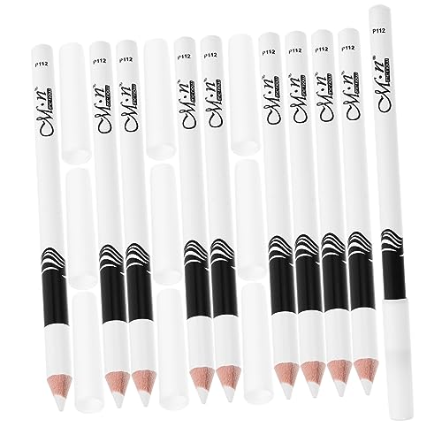 POPETPOP 40 Stk Liegender Seidenraupen-eyeliner Highlight-stift Make-up-highlighter Make-up-eyeliner Kosmetische Eyeliner Gel-eyeliner Lippenstift Kosmetik Weiß Textmarker Holzstange Frau von POPETPOP