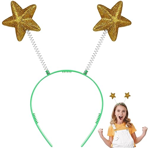 POPETPOP 40 Stk Pentagramm-stirnband 8 Stirnband Mit Sternbommel Geburtstagsstirnband Für Mädchen Haarschmuck Für Damen Festival-stirnbänder Ornament Kunststoff Krone Pailletten Fräulein von POPETPOP