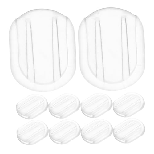 POPETPOP 40 Stück Teiliges Transparente Ohrclips Polster aus Flexiblem Weichem PC Material Rutschfeste Schmerzlindernde Ohrclip Pads für Sicheren Halt bei Sport Alltag und Partys von POPETPOP
