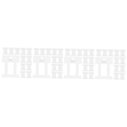 POPETPOP 400 Stk Haarnadel-display-marmelade Bogenhalter Ornament-ohrringe Haarclip-anzeigekarten Ausstellungsständer Für Ornamente Haarschleifenhalterkarten Aus Papier Zubehör Stift Weiß von POPETPOP