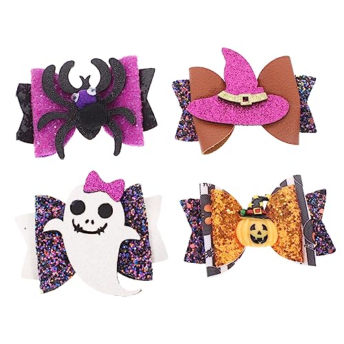POPETPOP 4Stücke Glitzer Haarspangen für Halloween Spinne Hut Haarschmuck für Kostümparty Verkleidung Fotografie von POPETPOP