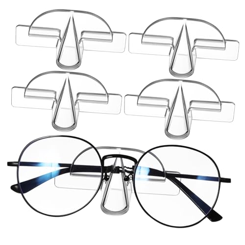 POPETPOP 4stücke Brillen Rack Wandhalterung Transparenter Brillenhalter Sonnenbrillen-Organizer Selbstklebende Wandhalterung Brillen-wanddisplay von POPETPOP