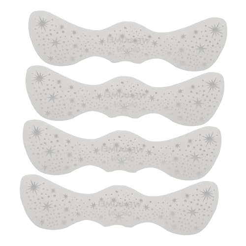 POPETPOP 4stücke Sommersprossenaufkleber Fluoreszierend Für Gesicht Musikfestivals Wasserdichte Temporäre Aufkleber Mit Silbernem Glitzer Einfach Zu Verwenden von POPETPOP