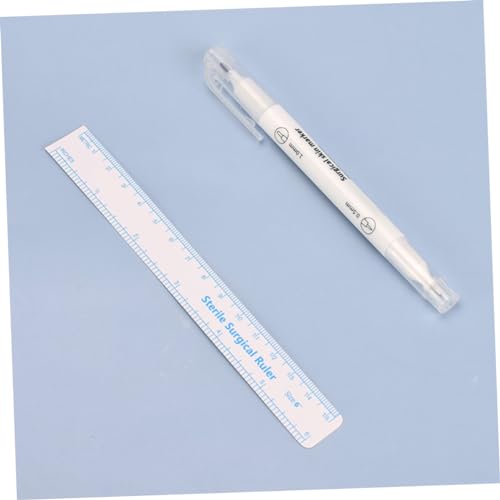 POPETPOP 5 Sätze Teiliges Microblading Augenbrauen Tattoo Marker mit Dualspitze Fein Langlebig und Präzise Papier Augenbrauenlineal für Exakte Positionierung Wasserfest und Hautfreundlich von POPETPOP