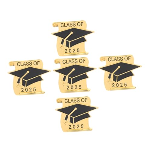 POPETPOP 5 Stück Arzt Hut Brosche Abschlussfeier Anstecknadel Mit Erinnerungsfoto Zum Abschluss Graduierungsbrosche Abschlussnadeln Graduierung Anstecknadel Zinklegierung von POPETPOP
