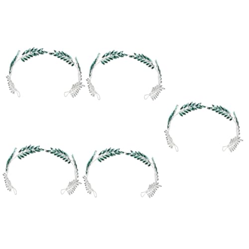 POPETPOP 5st Blatt-kristall-stirnband Renaissance-accessoires Grünes Stirnband Grüne Kontaktlinsen Für Die Augen Damen Stirnbänder Legierung Schmuck Fräulein Europäisch Und Amerikanisch von POPETPOP