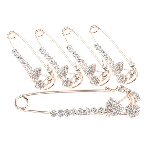 POPETPOP 5stücke Kirschkragenbrosche Emaille Obst Corsage Anstecknadel Kirschfruchtbroschen Für Frauen Kleidung Zubehör Schmuck Tasche Hut Goldener Brosche Mit Perlen-design von POPETPOP
