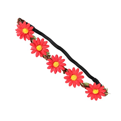 POPETPOP 5st Stirnband Für Frauen Blumenmädchen-stirnband Blumenkronen Für Frauen Stirnband Sonnenblumenkranz Stirnband Mit Blumengirlande Blumen-haarschmuck Fräulein Hawaii Kleid von POPETPOP