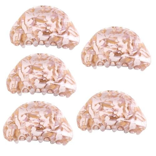 POPETPOP Haarschmuck 5 Stück Schildpatt Haarnadeln Halten Schildkröten Klauen Haarspangen Kleine Krallen Clips Haarspangen Für Frauen Große Haarspangen Haarbacken Clips Klammern Miss Acetat von POPETPOP