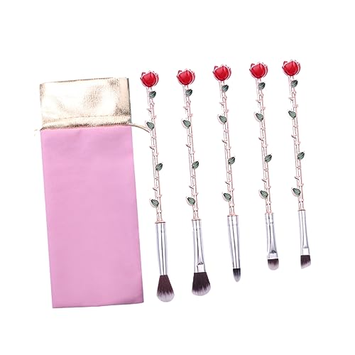 POPETPOP 5stücke Teiliges Kosmetikpinsel-set Zarter Rosengriff Make-up-pinsel Kosmetik- Für Frauen Mädchen Und Damen von POPETPOP