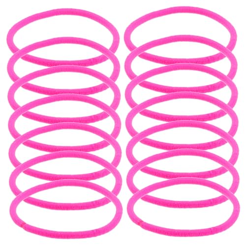 POPETPOP 50stücke Nylon-gummibänder Elastische Haargummis Pferdeschwanzhalter Haarseil Für Junge Mädchen Und Erwachsene Fluoreszierendes von POPETPOP