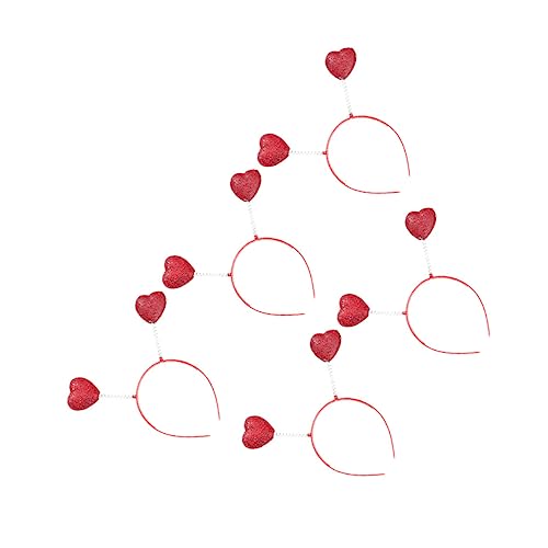 POPETPOP Valentinstag Haarschmuck 5st Hochzeitsgeschenke Weihnachtsgeschenke Schöne Kopfbedeckung Mädchen Stirnband Valentinstag Haarreifen Haarschmuck Liebe Haarschmuck Für Valentinstag von POPETPOP